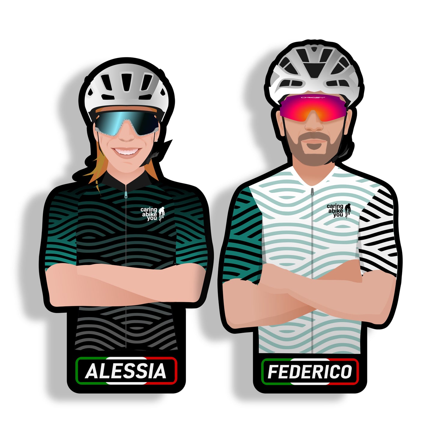 Adesivi Personalizzati per Bici "in coppia"!