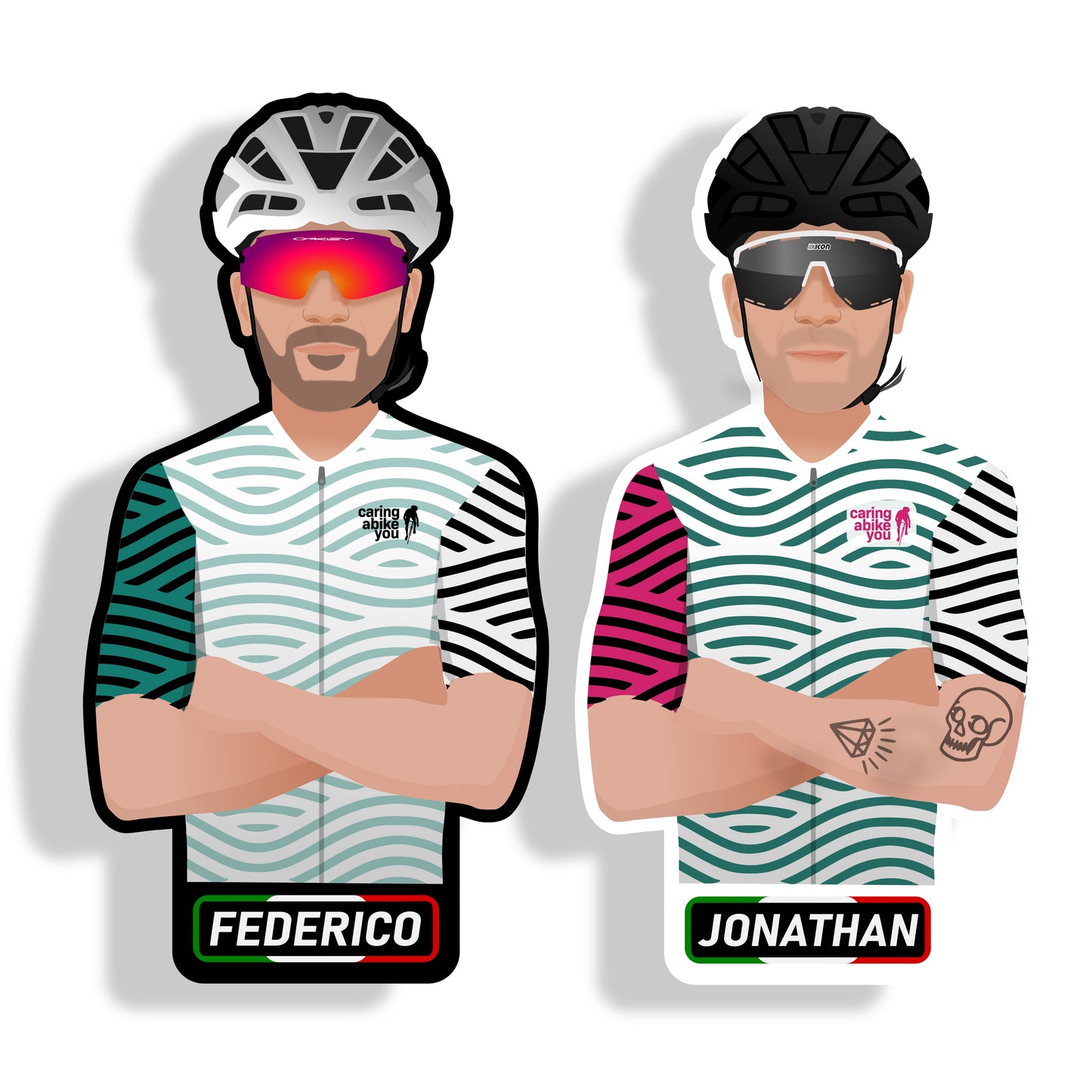 Adesivi Personalizzati per Bici "in coppia"!