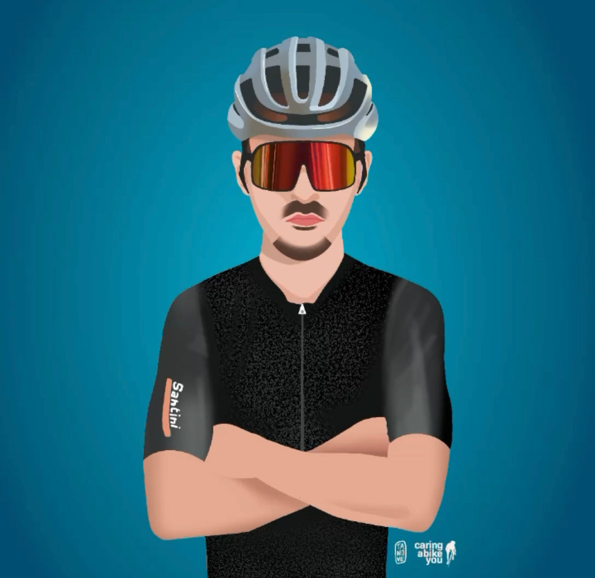 Cycling avatar "Stelvio" - 100% personalizzabile!
