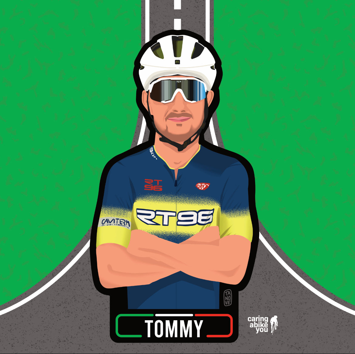 Cycling avatar "Stelvio" - 100% personalizzabile!