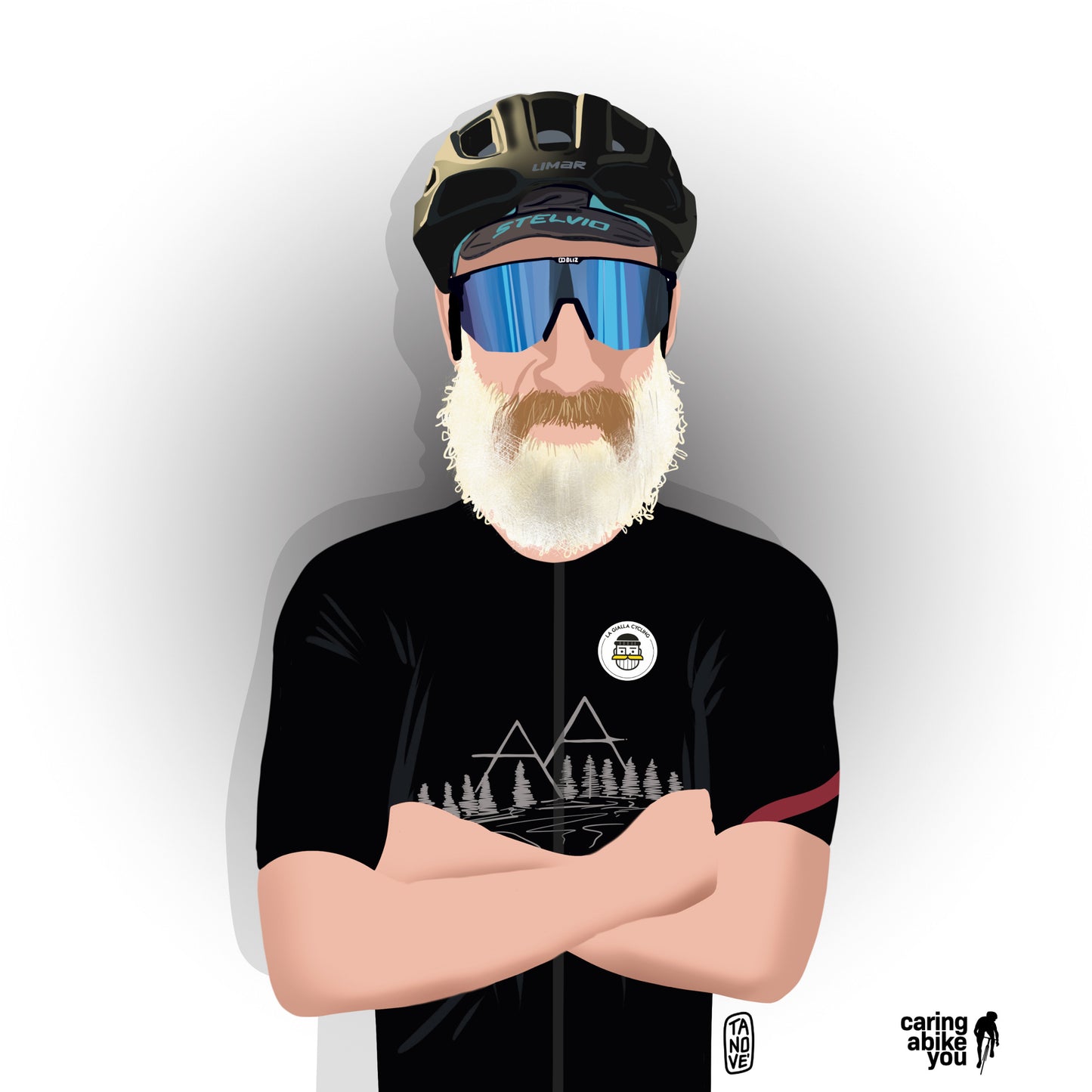 Cycling avatar "Stelvio" - 100% personalizzabile!