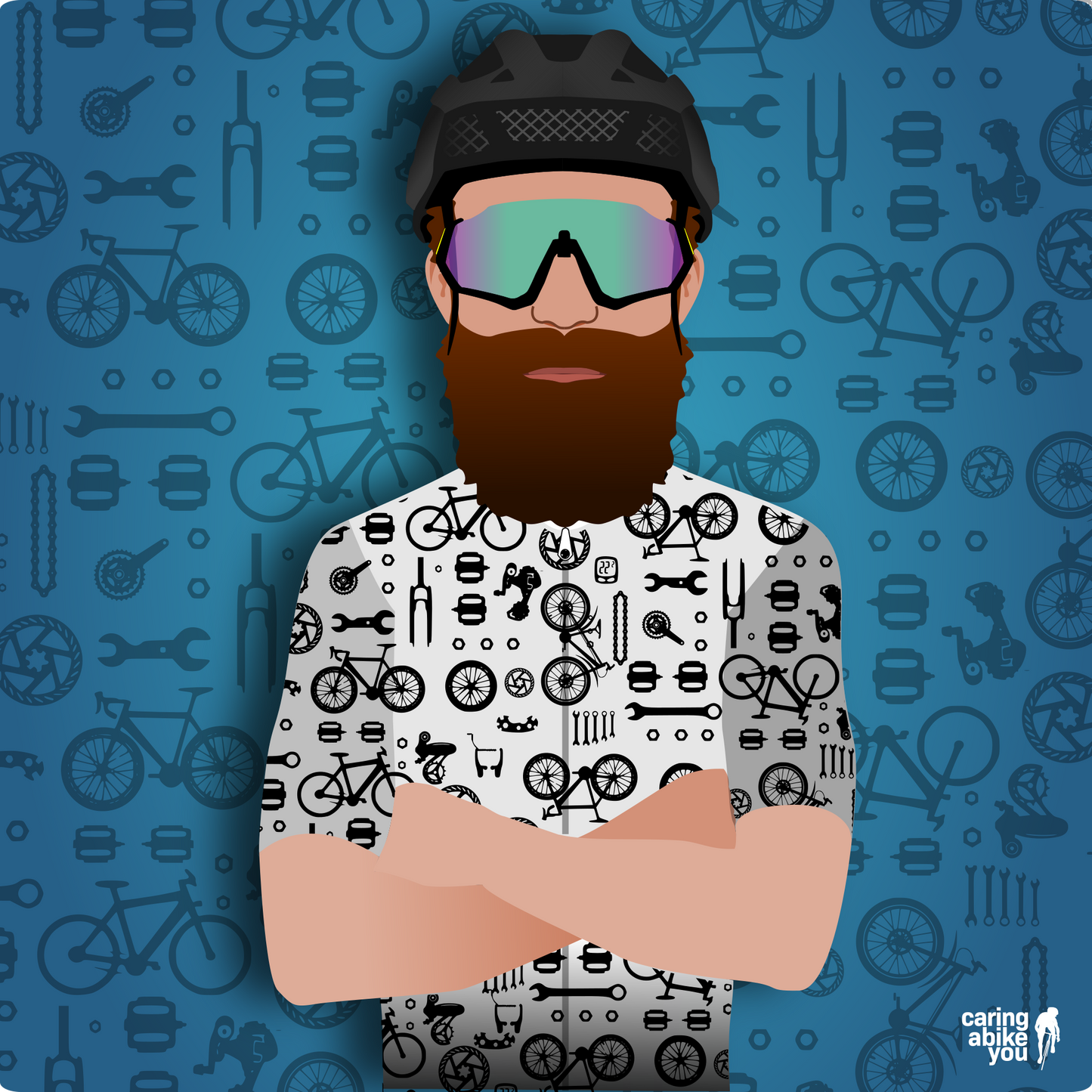 Cycling avatar "Stelvio" - 100% personalizzabile!
