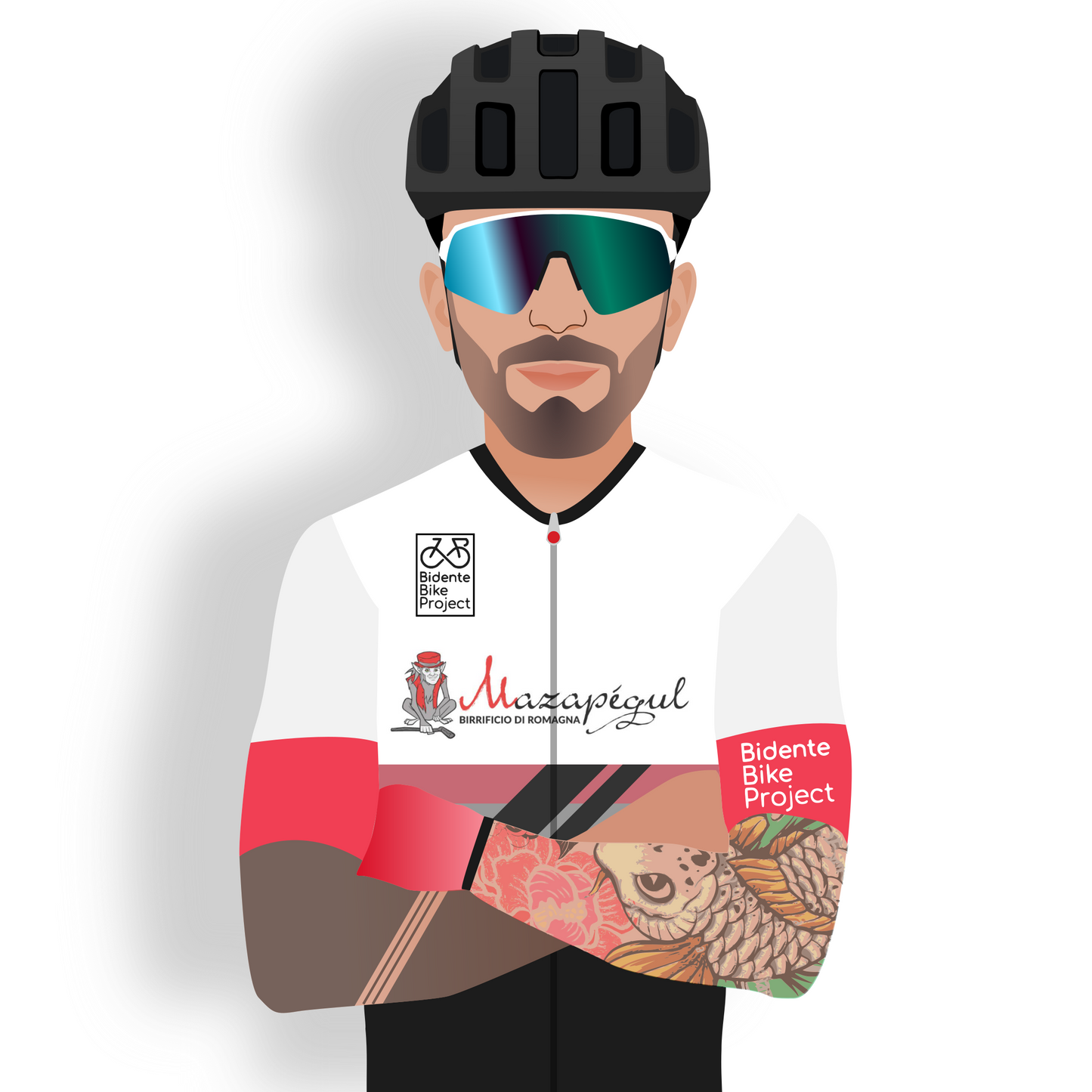 Cycling avatar "Stelvio" - 100% personalizzabile!