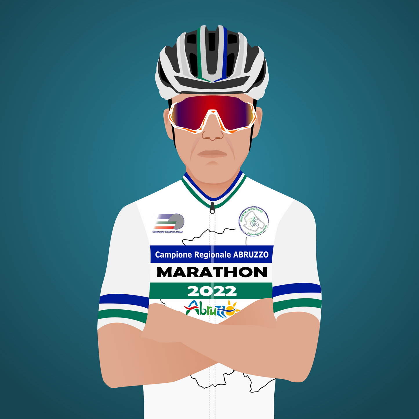 Cycling avatar "Stelvio" - 100% personalizzabile!